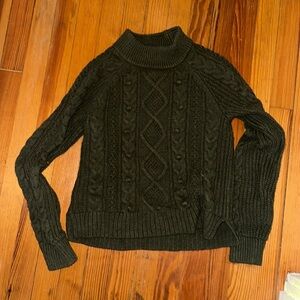 J crew forest green sweater